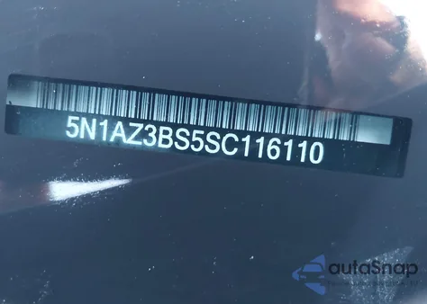 2025 Nissan Murano Sv from USA, damaged, VIN 5N1AZ3BS5SC116110